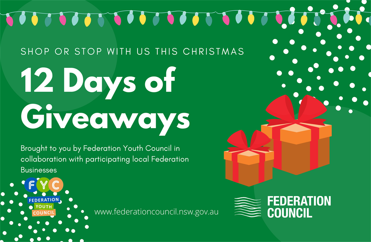 Shop Local Initiative '12 Days of Giveaways' Federation Council