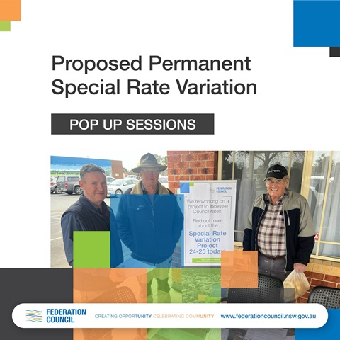 Proposed SRV Pop Up sessions