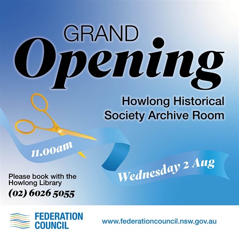 Howlong History Room grand opening