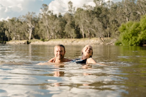 Murray river swimming