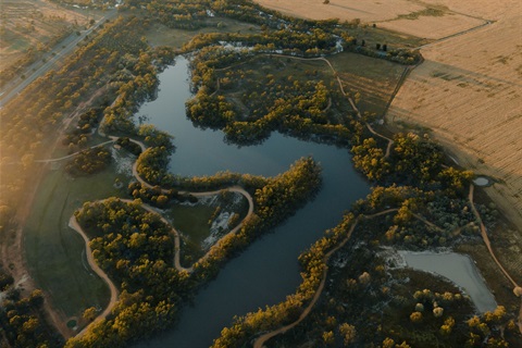 Wetlands Urana Aquatic Centre Aerial